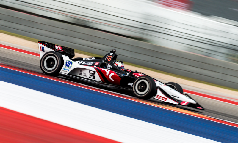 Illustration for article titled Here's All the Action From IndyCar Practice At COTA